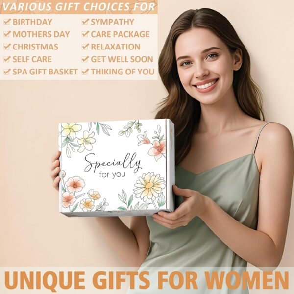 Self Care Get Well Soon Gifts Basket for Women, Birthday Gifts for Women Spa Care Package, Thinking of You Inspirational Sympathy Gift Basket, Unique Christmas Gift for Mom Her Wife Best Friend Sister - Image 3