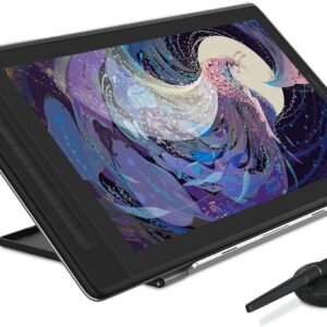 HUION KAMVAS Pro 16 2.5K QHD Drawing Tablet with Screen QLED Full-Laminated Graphics Tablet with Battery-Free Pen, 15.8-inch Digital Art Tablet Compatible with Mac, PC, Android & Linux