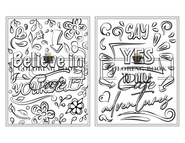 100 Inspirational Quotes Coloring Book for Adults: 100 Motivational Quotes, Positive Affirmations and Inspirational Phrases for Stress Relief and Relaxation - Image 16