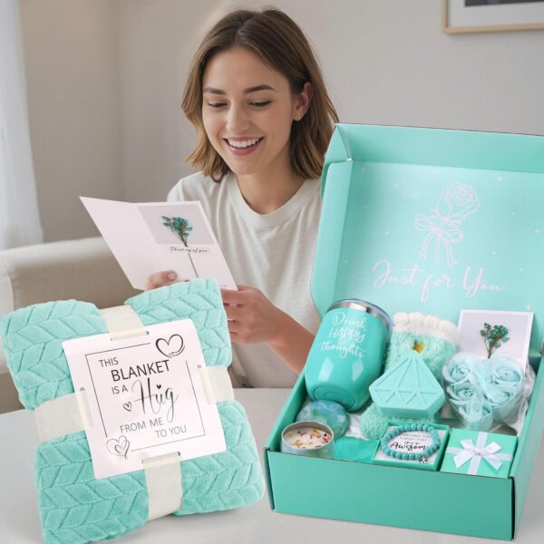 Birthday Gifts for Women Self Care Gift Set, Relaxing Spa Gifts Basket Women Care Package Get Well Soon Gift, Unique Christmas Gifts for Mom Wife Grandma Her Friend Sister, Thinking of You Presents - Image 7