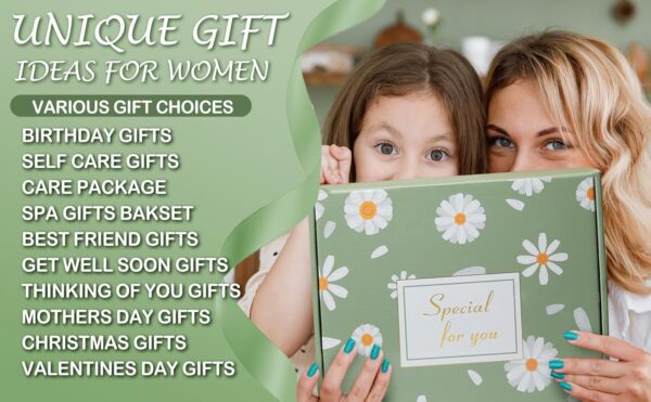 Care Package for Women Get Well Gift Baskets After Surgery Birthday Gifts Self Care Relaxing Spa Thinking of You Blanket - Image 2