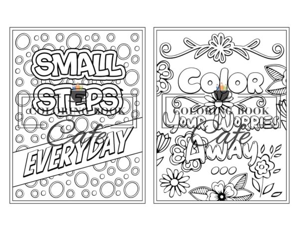 100 Inspirational Quotes Coloring Book for Adults: 100 Motivational Quotes, Positive Affirmations and Inspirational Phrases for Stress Relief and Relaxation - Image 11