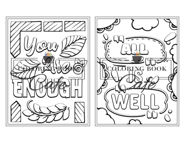 100 Inspirational Quotes Coloring Book for Adults: 100 Motivational Quotes, Positive Affirmations and Inspirational Phrases for Stress Relief and Relaxation - Image 15