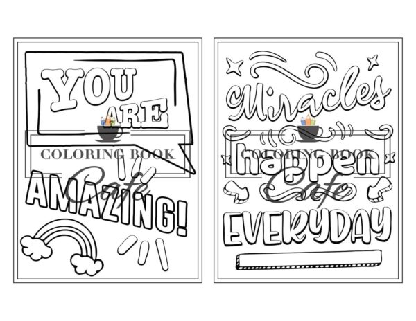 100 Inspirational Quotes Coloring Book for Adults: 100 Motivational Quotes, Positive Affirmations and Inspirational Phrases for Stress Relief and Relaxation - Image 8