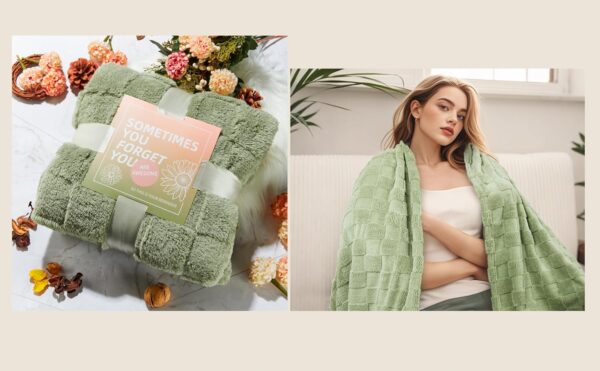 Care Package for Women Get Well Gift Baskets After Surgery Birthday Gifts Self Care Relaxing Spa Thinking of You Blanket - Image 3