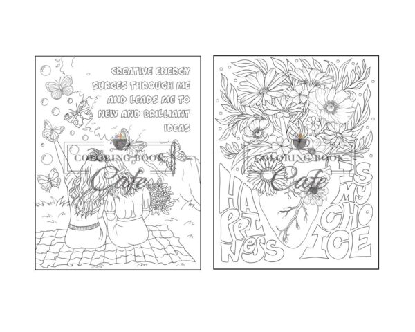 100 Inspirational Quotes Coloring Book for Adults: 100 Motivational Quotes, Positive Affirmations and Inspirational Phrases for Stress Relief and Relaxation - Image 42