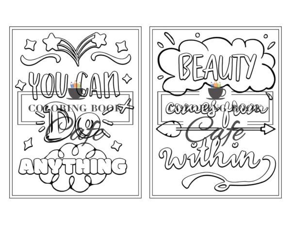 100 Inspirational Quotes Coloring Book for Adults: 100 Motivational Quotes, Positive Affirmations and Inspirational Phrases for Stress Relief and Relaxation - Image 7