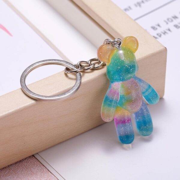Pocket Bear Hug, Anxiety Relief Gifts for Son from Mom Dad, Mental Health Positivity Gift for Men Teen, Autism Fidget Gift, Thoughtful Gifts for School Anxiety, Rainbow Blue - Image 4