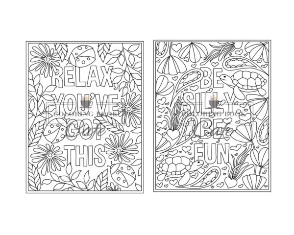 100 Inspirational Quotes Coloring Book for Adults: 100 Motivational Quotes, Positive Affirmations and Inspirational Phrases for Stress Relief and Relaxation - Image 25