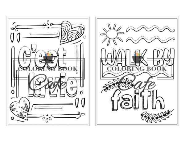 100 Inspirational Quotes Coloring Book for Adults: 100 Motivational Quotes, Positive Affirmations and Inspirational Phrases for Stress Relief and Relaxation - Image 5