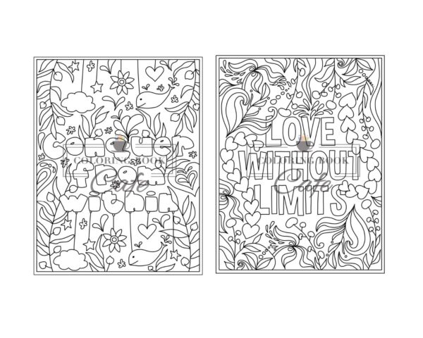 100 Inspirational Quotes Coloring Book for Adults: 100 Motivational Quotes, Positive Affirmations and Inspirational Phrases for Stress Relief and Relaxation - Image 29