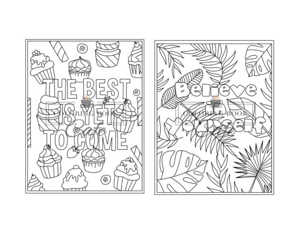 100 Inspirational Quotes Coloring Book for Adults: 100 Motivational Quotes, Positive Affirmations and Inspirational Phrases for Stress Relief and Relaxation - Image 21
