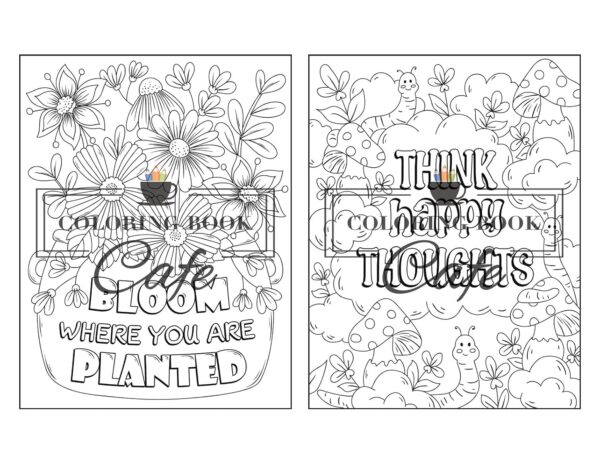 100 Inspirational Quotes Coloring Book for Adults: 100 Motivational Quotes, Positive Affirmations and Inspirational Phrases for Stress Relief and Relaxation - Image 50