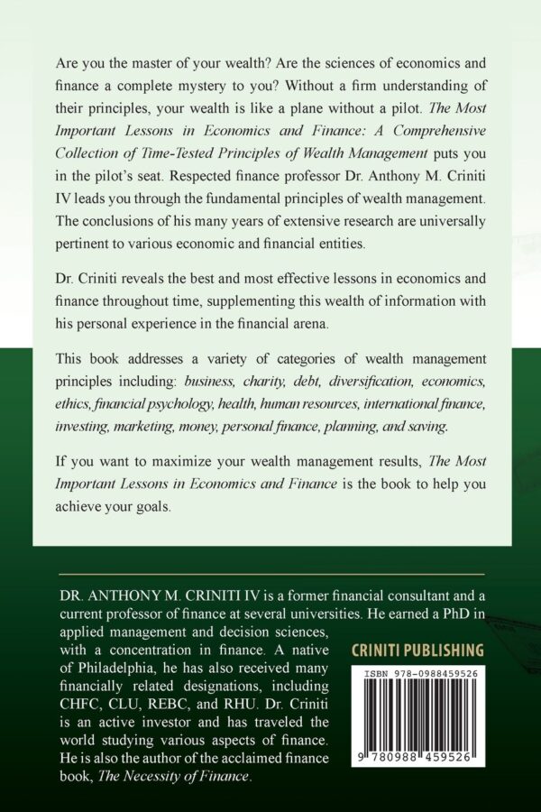 The Most Important Lessons in Economics and Finance: A Comprehensive Collection of Time-Tested Principles of Wealth Management - Image 2