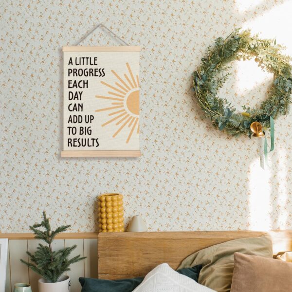 Supwhd Positive Affirmations Wall Decor, Inspirational Add Up to Big Results Wall Art Framed, Motivational Quotes Wall Art for Home Office Classroom, 16x24 - Image 2