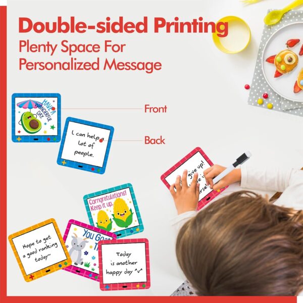 Gethelud 170 Motivational Cards for Kids, Cute Lunchbox Notes Inspirational Affirmations Words Funny Puns for Children, Boys and Girls, Perfect for Parties, Schools, Bake Sales, Picnics - Image 4