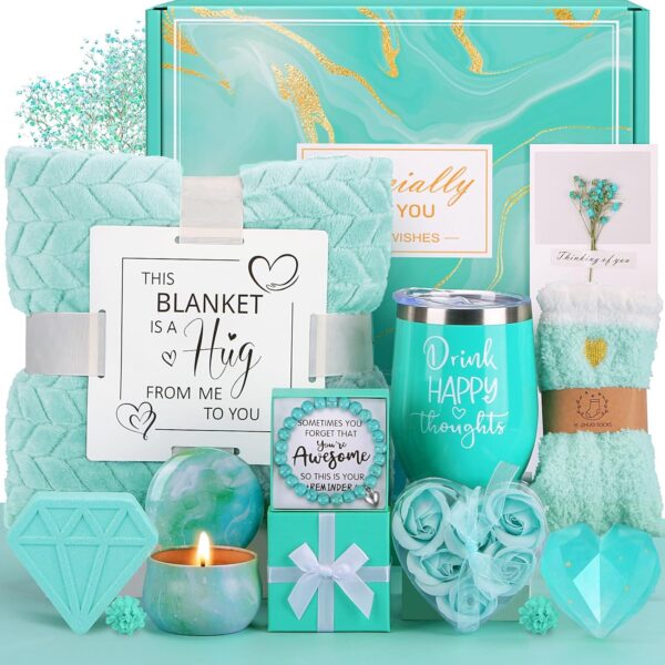Birthday Gifts for Women Self Care Gift Set, Relaxing Spa Gifts Basket Women Care Package Get Well Soon Gift, Unique Christmas Gifts for Mom Wife Grandma Her Friend Sister, Thinking of You Presents