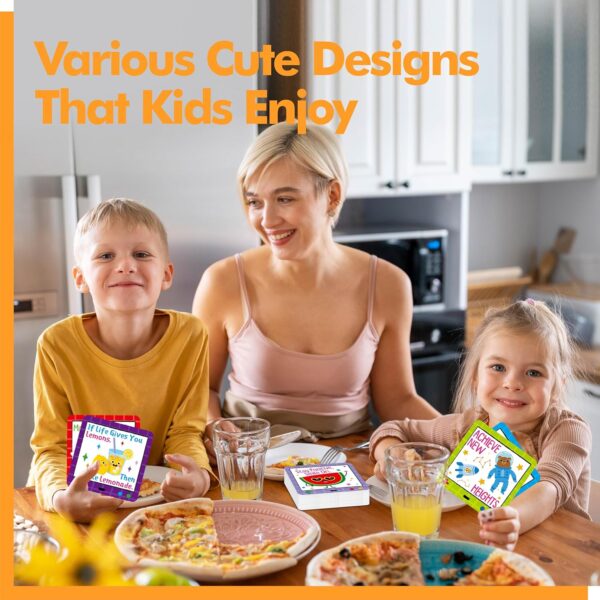 Gethelud 170 Motivational Cards for Kids, Cute Lunchbox Notes Inspirational Affirmations Words Funny Puns for Children, Boys and Girls, Perfect for Parties, Schools, Bake Sales, Picnics - Image 7
