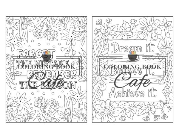 100 Inspirational Quotes Coloring Book for Adults: 100 Motivational Quotes, Positive Affirmations and Inspirational Phrases for Stress Relief and Relaxation - Image 44