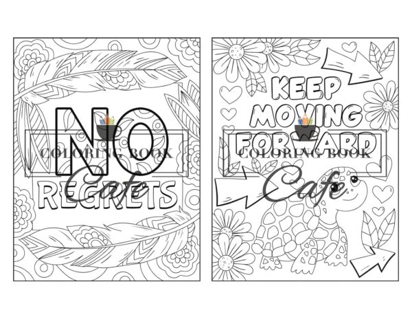 100 Inspirational Quotes Coloring Book for Adults: 100 Motivational Quotes, Positive Affirmations and Inspirational Phrases for Stress Relief and Relaxation - Image 51