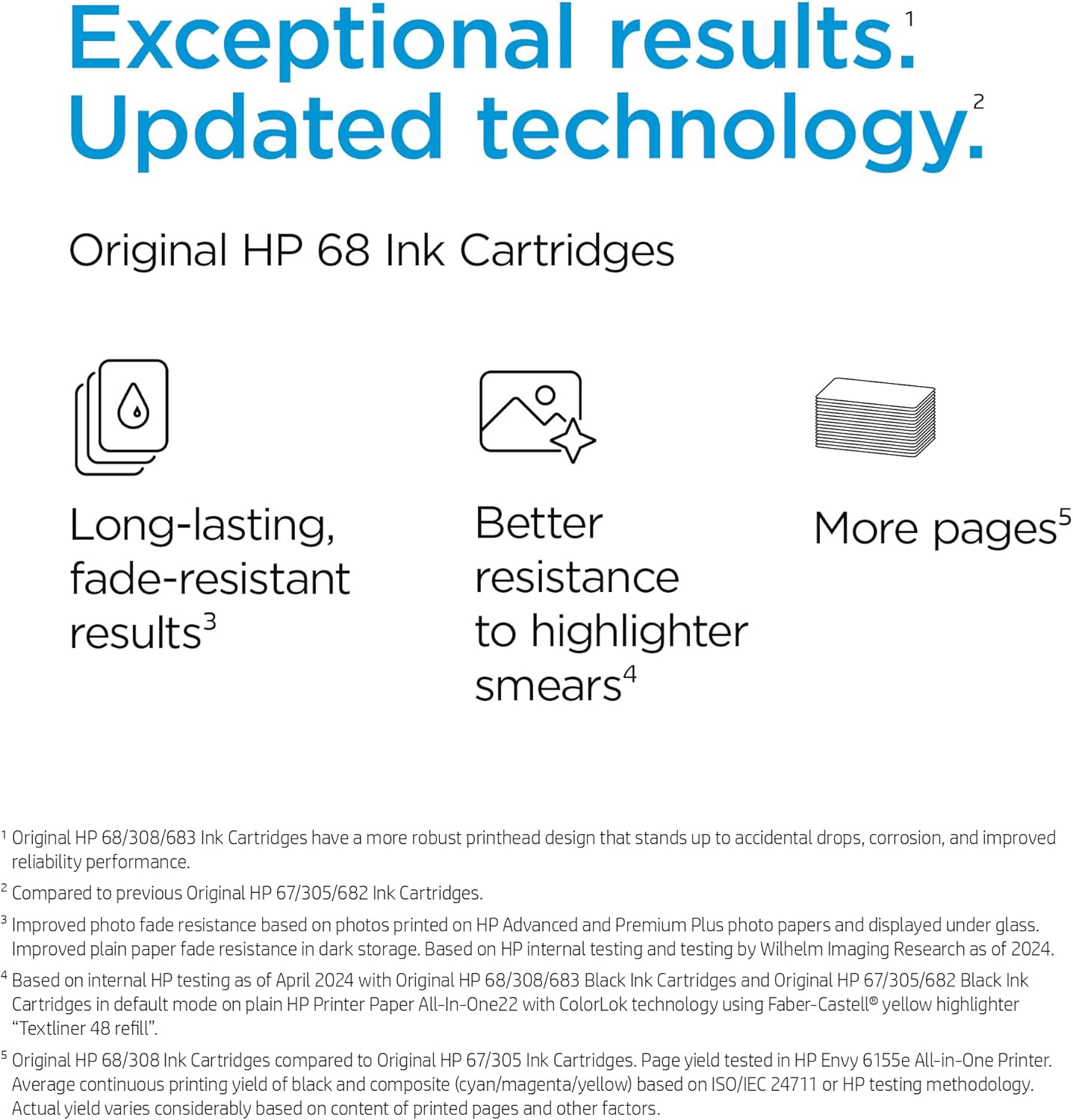 HP 68 Black Ink Cartridge | Works Envy 6100e, 6500e Series | Eligible for Instant Ink | 7FP21TN - Image 7