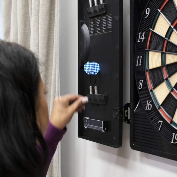 Arachnid Titanium 5400 Electronic Dartboard and Cabinet, Black - Image 9