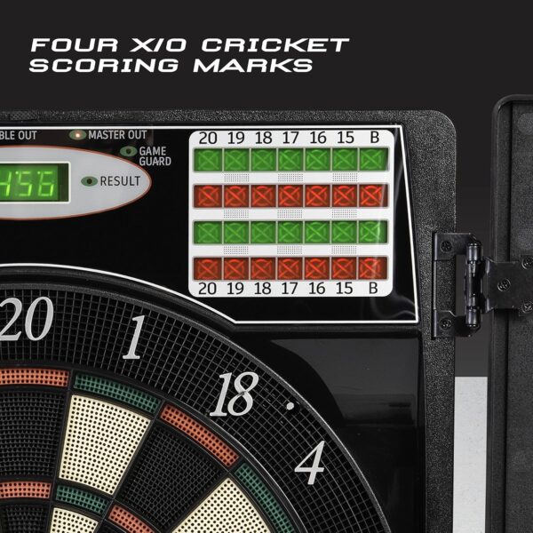 Arachnid Titanium 5400 Electronic Dartboard and Cabinet, Black - Image 5