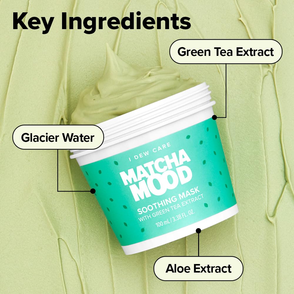 I DEW CARE Wash Off Face Mask Skincare Gift Set - Mini Scoops | Facial Masks, Matcha, Korean Skincare, Pore Cleansing Mask, Cruelty-Free, Travel Size, Mini Set, Stocking Stuffers, Teen Girl Gift Set - Image 7