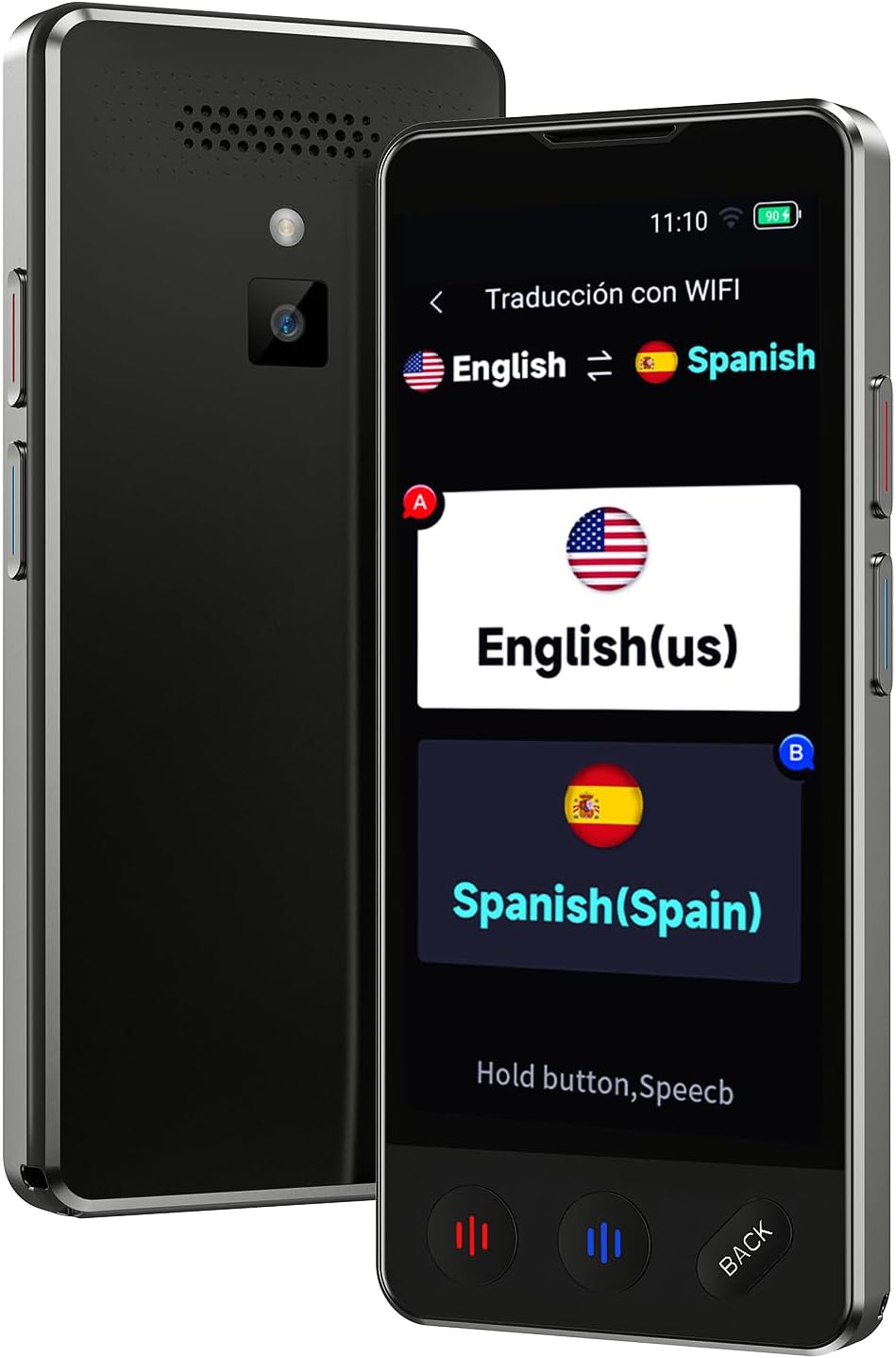 AI Language Translator Device, 2025 Upgraded Translator No WiFi Needed, Support ChatGPT, Voice Instant Two-Way 150 Language Translator, Offline/Recording/Photo Translation for Business Travel
