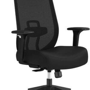 HON Altern Ergonomic Office Chair with Headrest, Arms, Wheels, Foam Cushion Seat, Mid Back Home Office Desk Chair Comfy, Height Adjustable Arms, Synchro-Tilt, Seat-Slide, Black