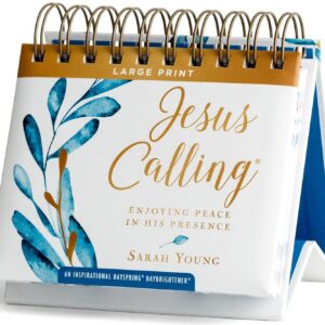 Jesus Calling: Enjoying Peace in His Presence Large Print (A DaySpring Inspirational DayBrightener) - Perpetual Calendar